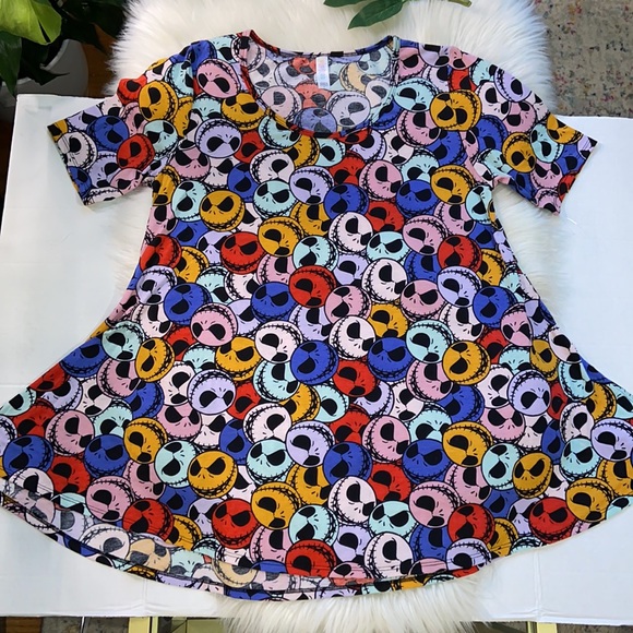 LuLaRoe Jack Skellington multicolor "Julia" size Small - Picture 1 of 11